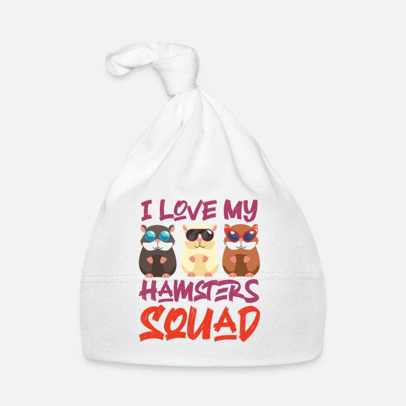 Hamster mignon J’aime mes hamsters Bonnet bio Bébé