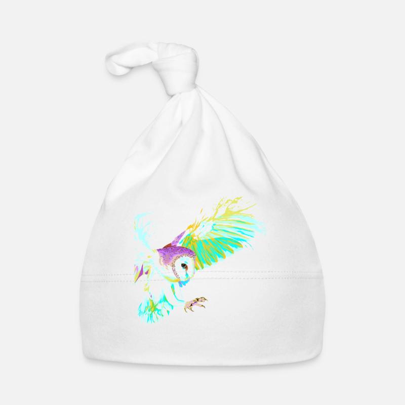 Flying Splash Bird Owl Bonnet bio Bébé