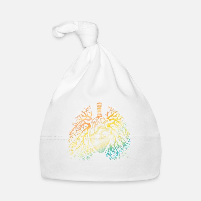 Heart & Lung Rainbow Coloré Bonnet bio Bébé