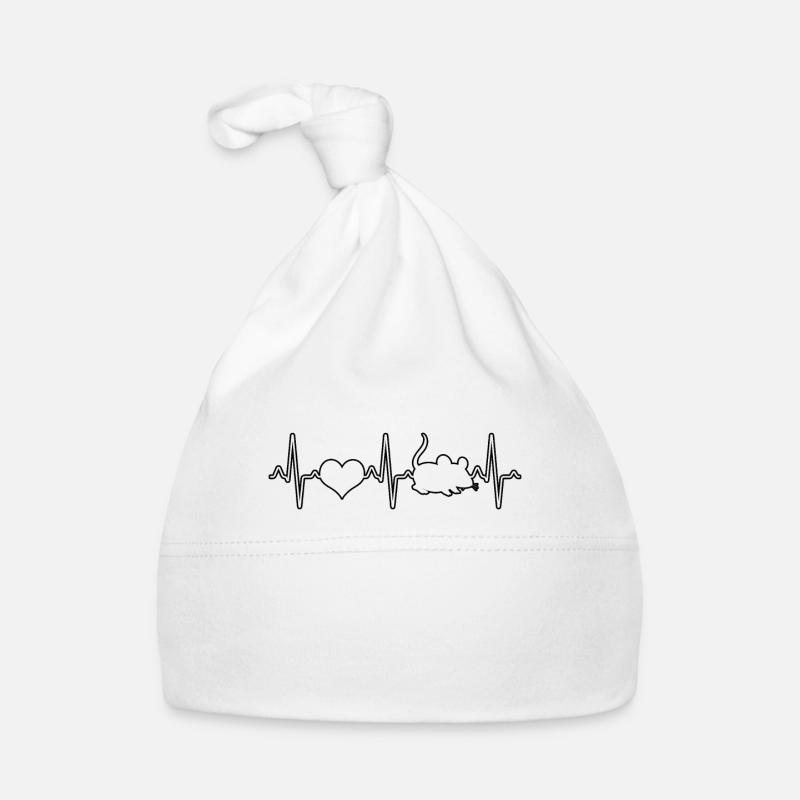 Mouse Heartbeat Organic Baby Cap