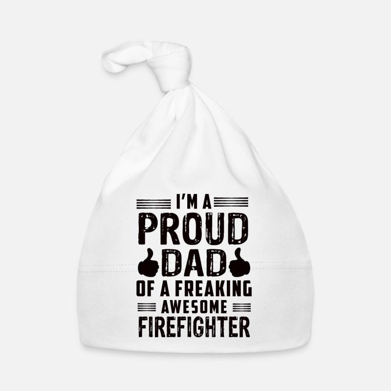 Im A Proud Dad Oa Freaking Awesome Firefighter Baby Bio-Mütze