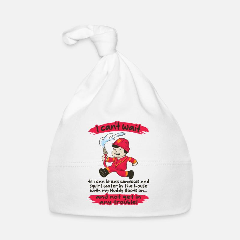 Fire Brigade Child Firefighter Organic Baby Cap