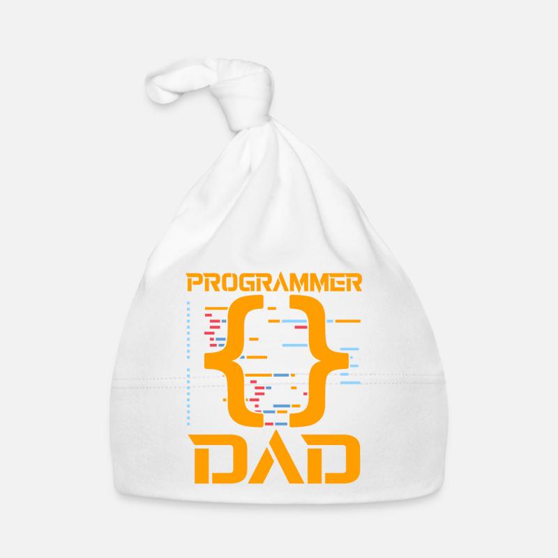 Programmer Dad - Baby Bio-Mütze - Weiß
