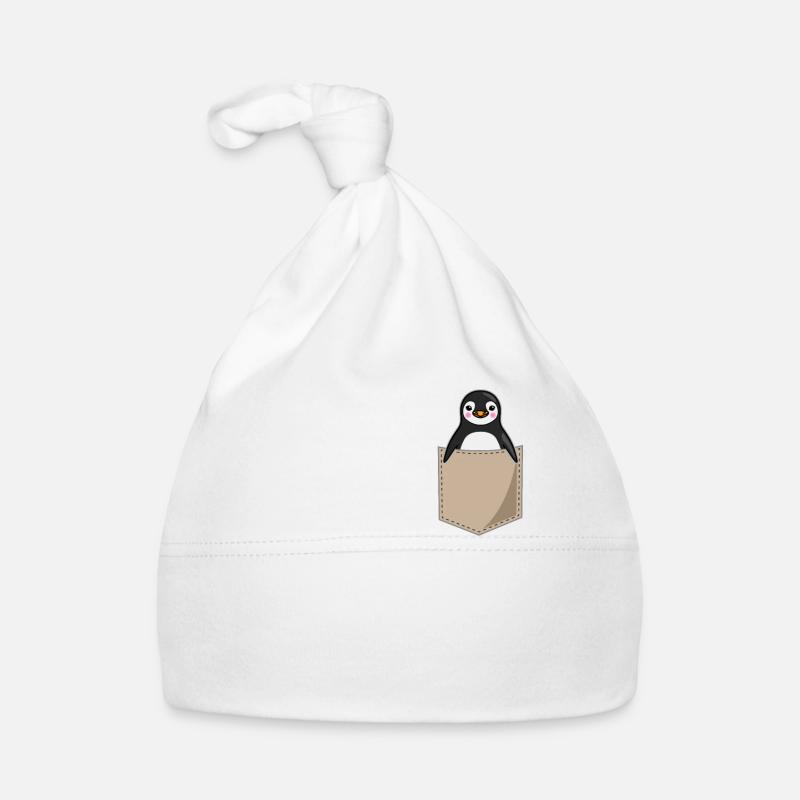 Penguin Chest Bag Print Seabird Gift Organic Baby Cap