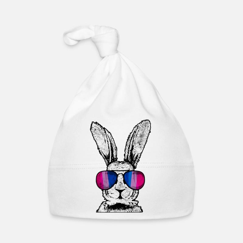 Bisexual Bi Pride Flag Rabbit Baby Bio-Mütze