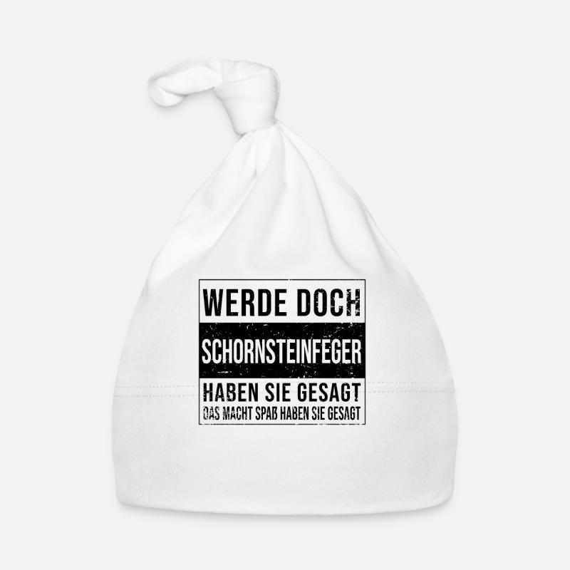 Schornsteinfeger Geburtstag Arbeit witzige Baby Bio-Mütze