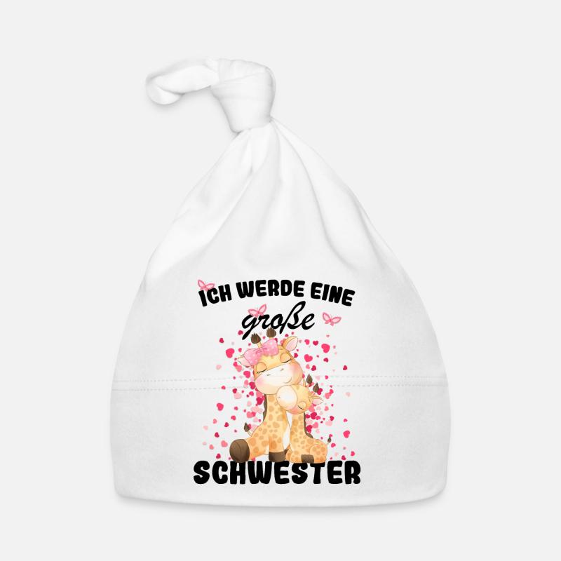 Ich Werde Eine Große Schwester 2023 Baby Bio-Mütze