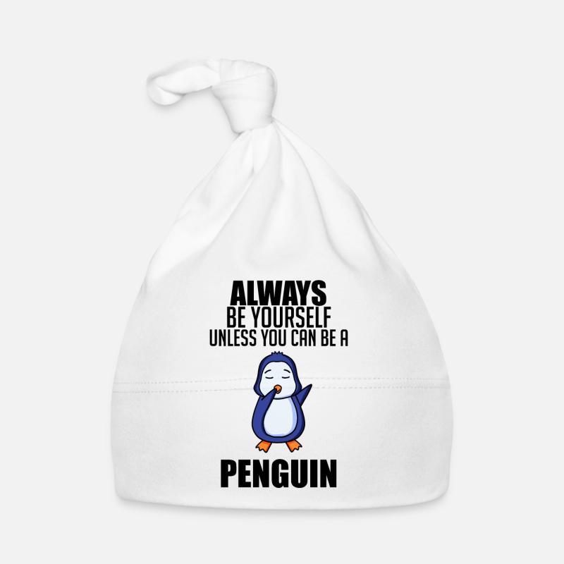 Pinguin Pinguine Baby Bio-Mütze
