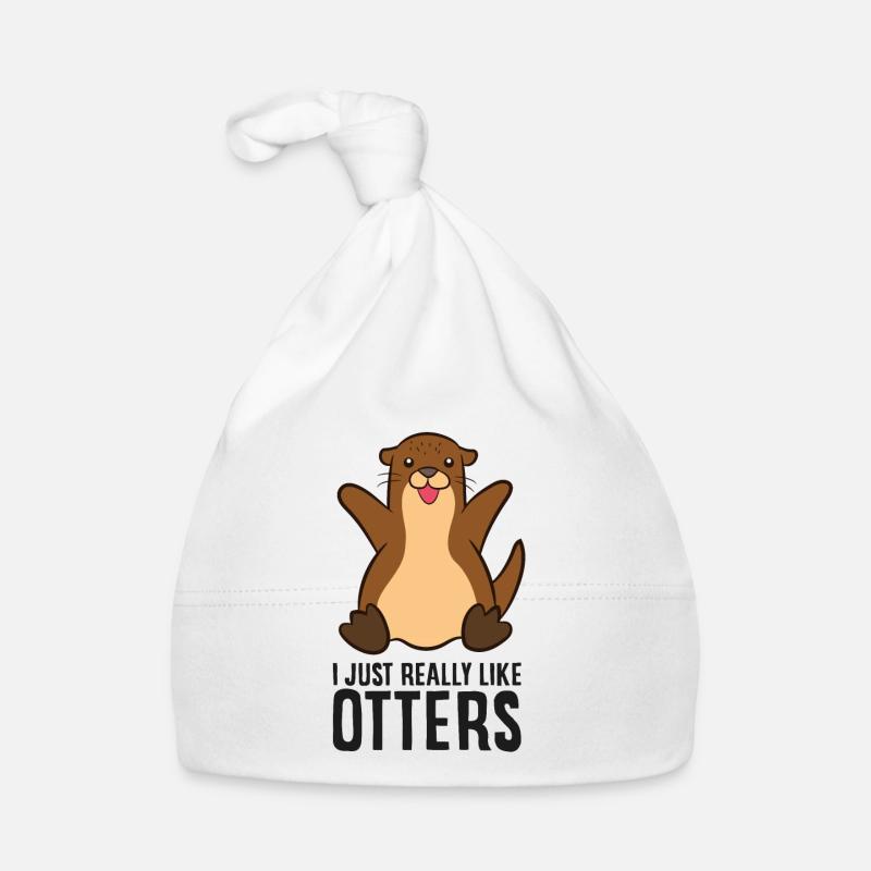 Ich mag Otter einfach sehr Baby Bio-Mütze