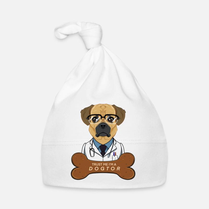 Veterinary Puggle Trust Me Im A Dogtor Baby Bio-Mütze