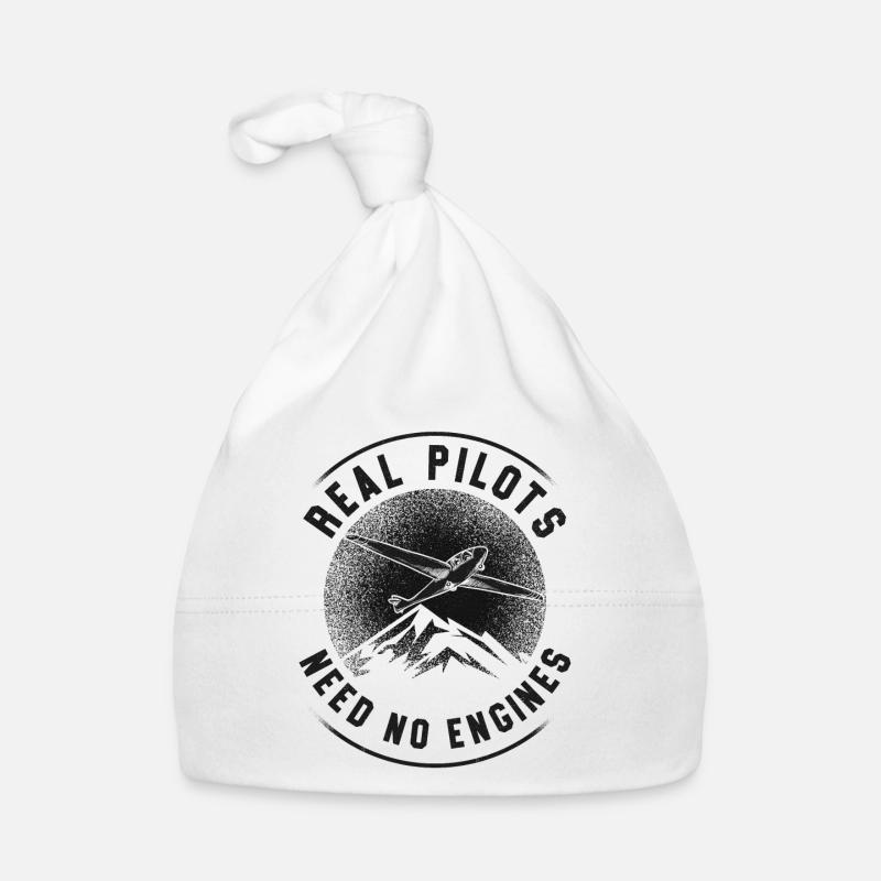 Airplane Pilot Glider Plane Organic Baby Cap