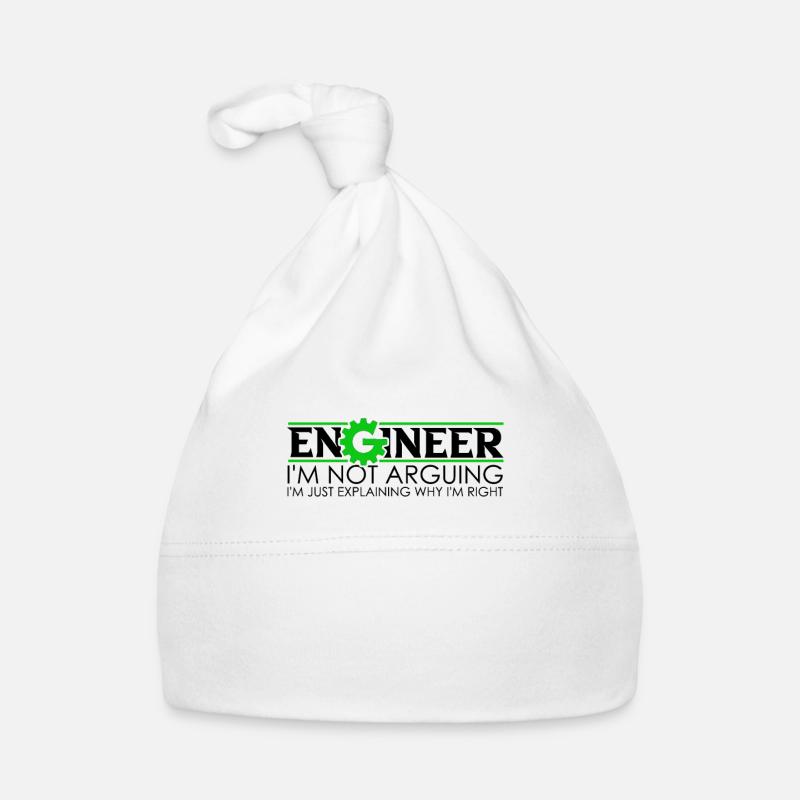 Ingenieur Ich argumentiere nicht Engineering Zitat - Baby Bio-Mütze