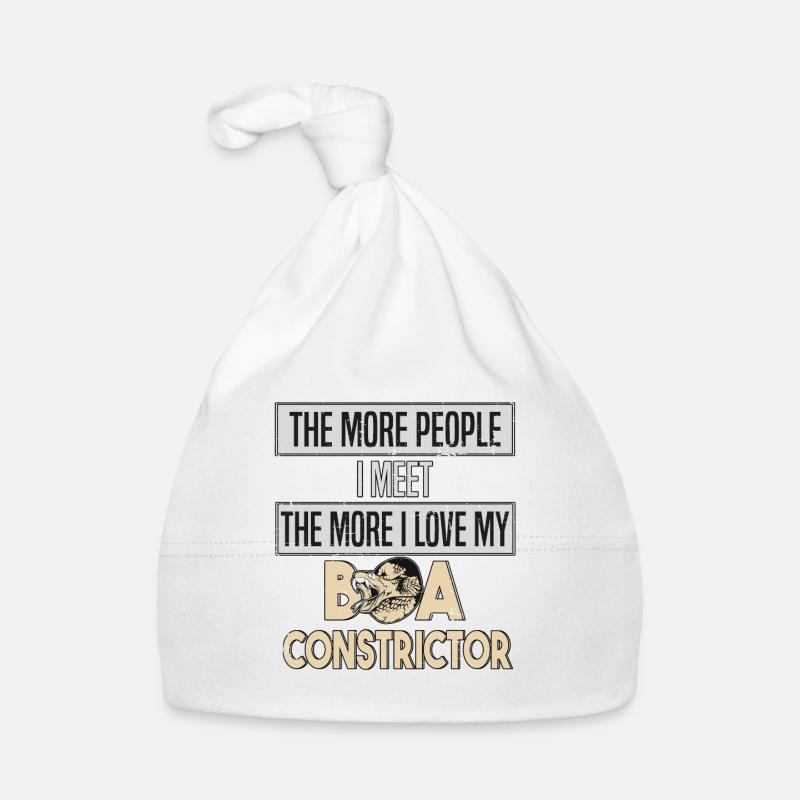 Boa Constrictor Schlange Schlangenliebe Baby Bio-Mütze