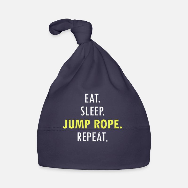 Eat Sleep Jump Rope Roping Jumping Skipping Baby Bio-Mütze