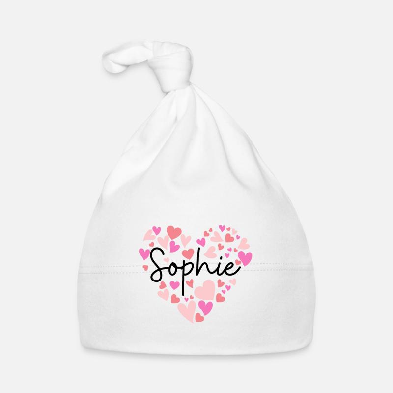 J’adore Sophie - Bonnet bio Bébé - blanc