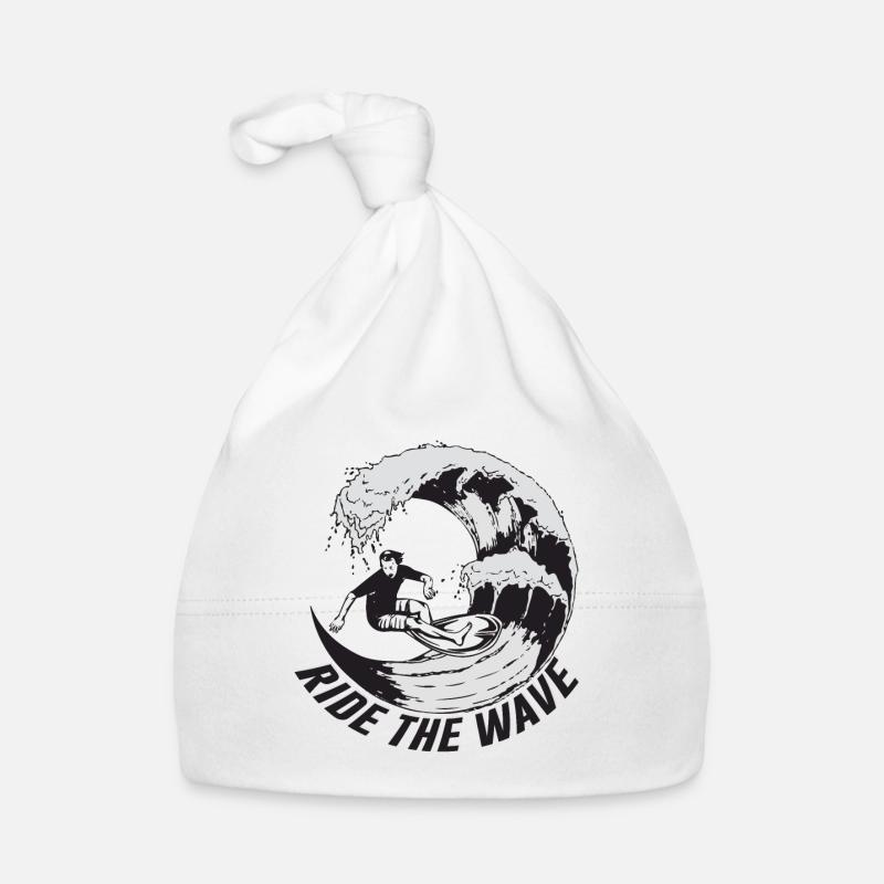 Surf - Bonnet bio Bébé - blanc