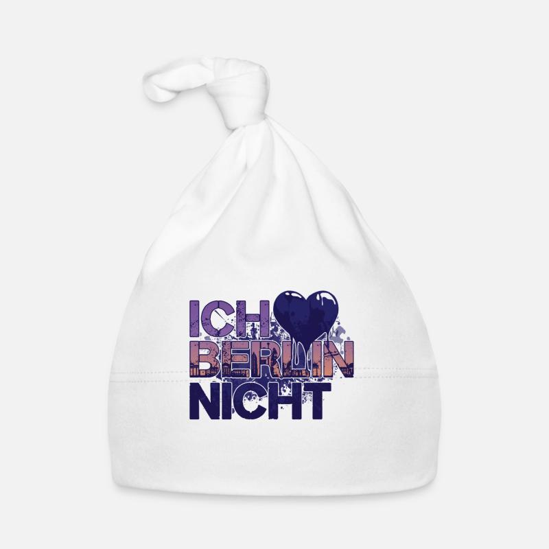 Ich liebe Berlin Nicht Berliner Skyline Baby Bio-Mütze