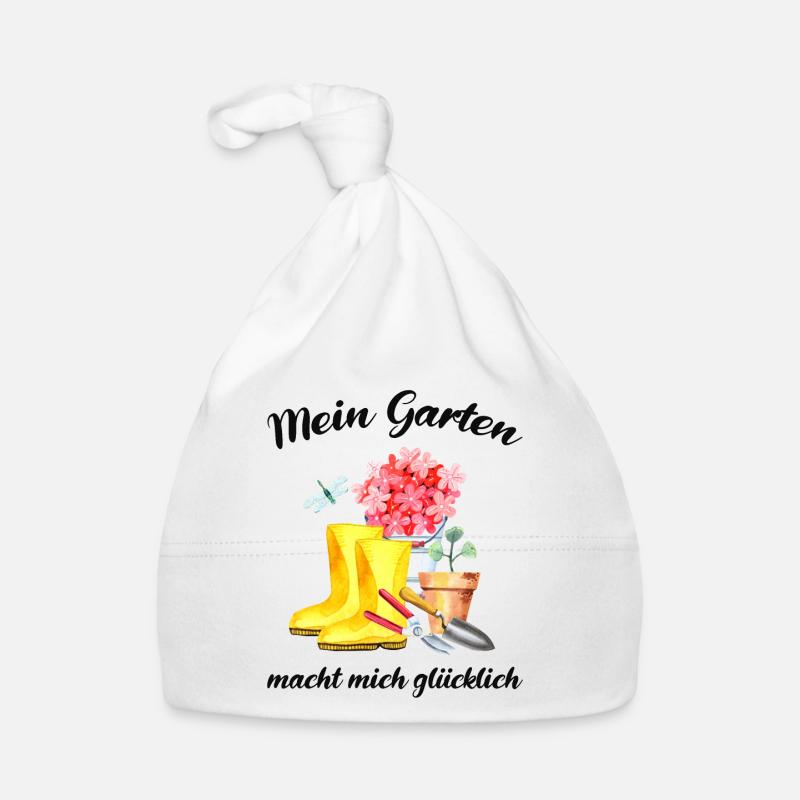 Garten Spruch Gärtner Hobbygärtner Geschenkidee Baby Bio-Mütze