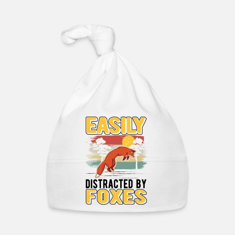 Easily distracted by Foxes Fuchs Organic Baby Cap