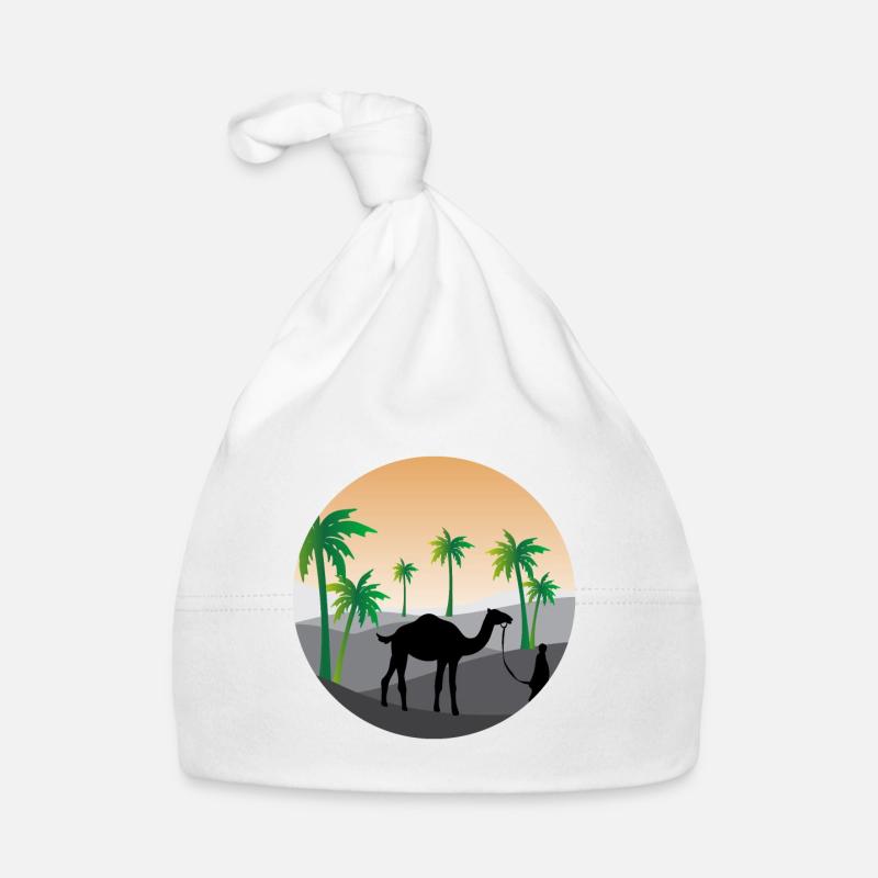 Palm trees Organic Baby Cap