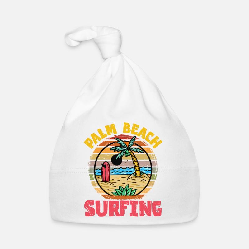 Palm trees Organic Baby Cap