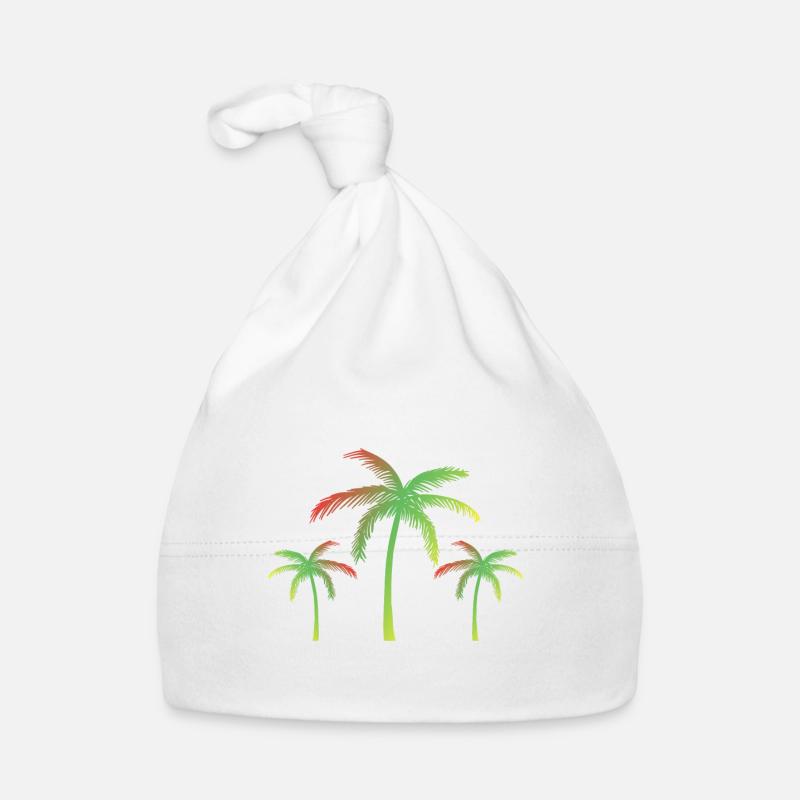 Palm trees Organic Baby Cap