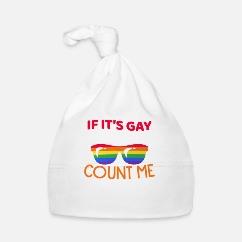 Gay Spruch Regenbogen Homo-Ehe Baby Bio-Mütze