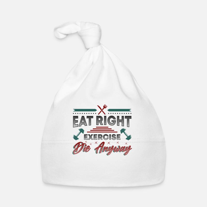 Eating is the right exercise, they only live once Organic Baby Cap