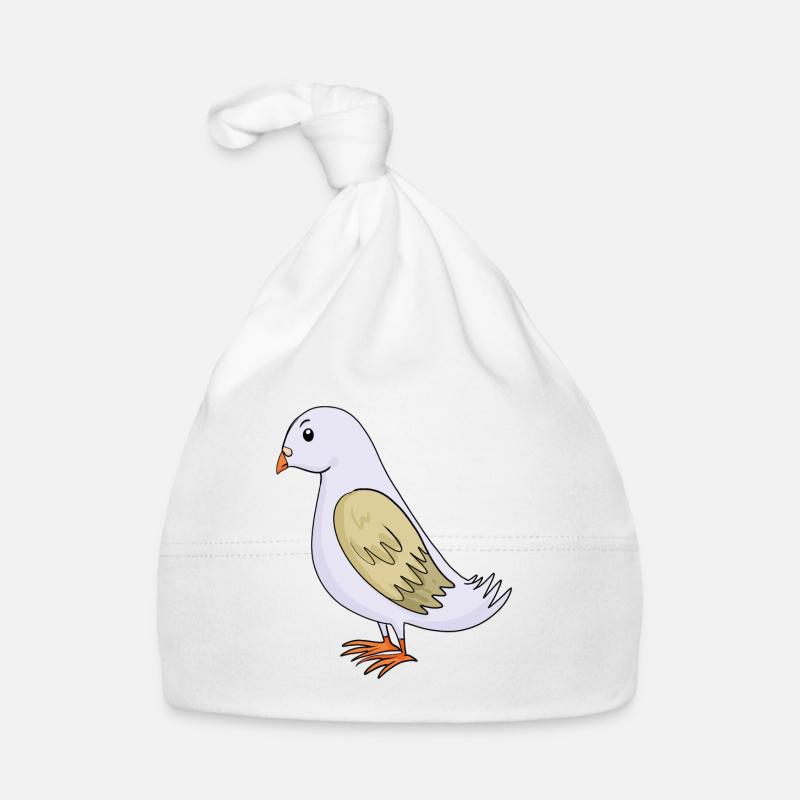 Taube Baby Bio-Mütze