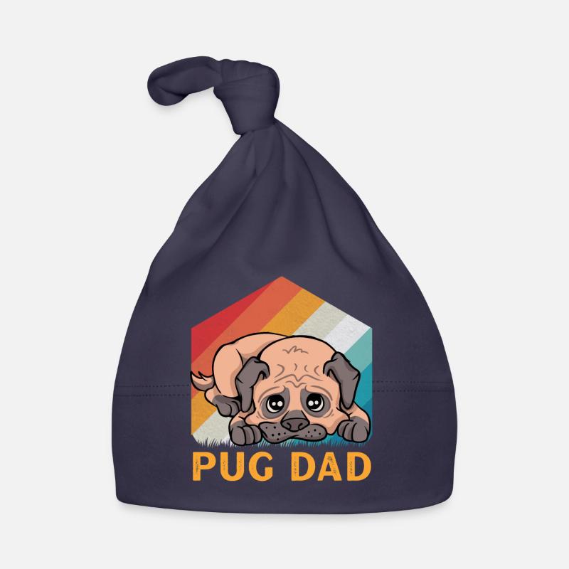 Pug Dad Baby Bio-Mütze