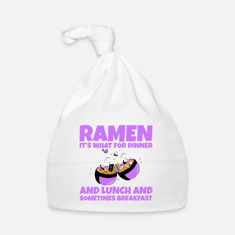 Ramen, pour le dîner et le déjeuner et le petit-déjeuner 2 Bonnet bio Bébé