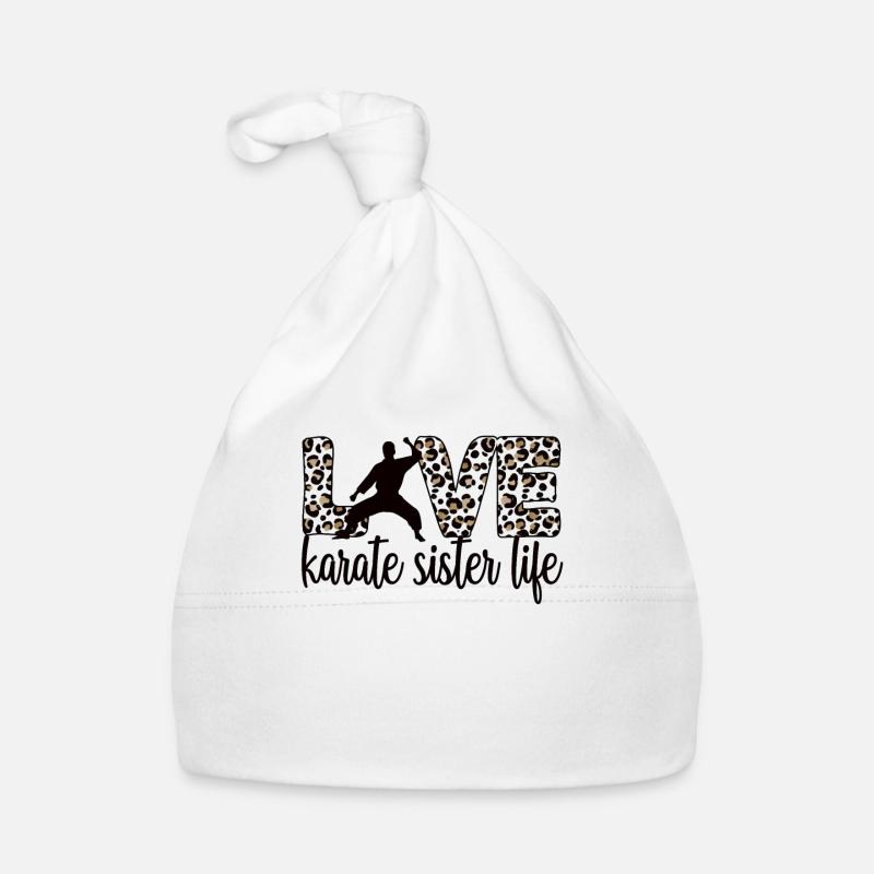 Karate Schwester Leben Karate Schwester Geschenk Baby Bio-Mütze