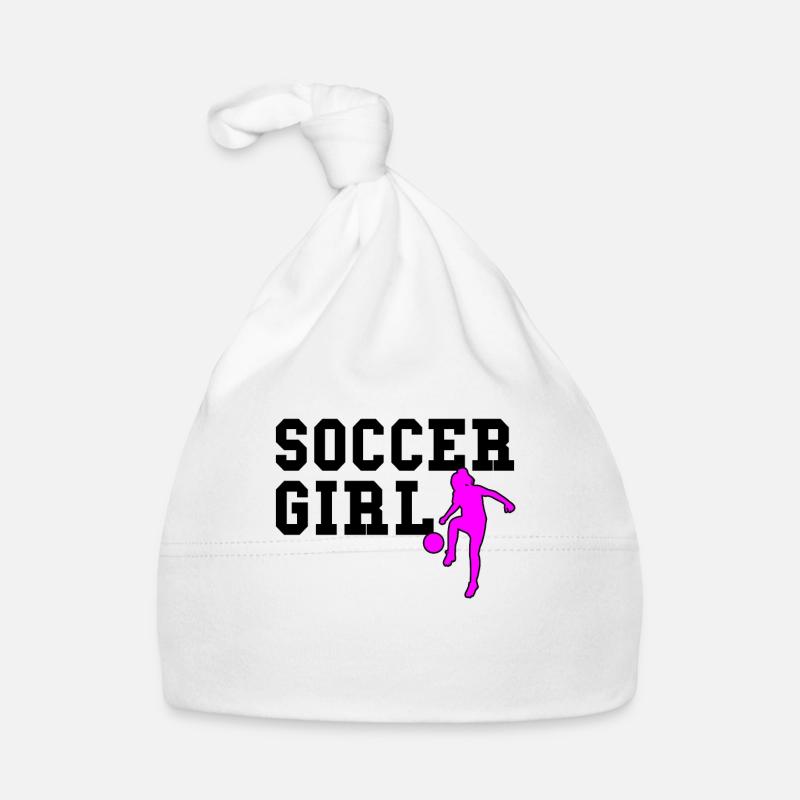 fille de soccer Bonnet bio Bébé