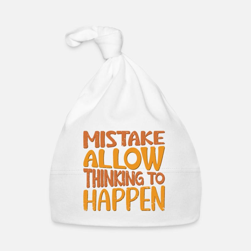 Fehler ermöglichen das Denken Baby Bio-Mütze