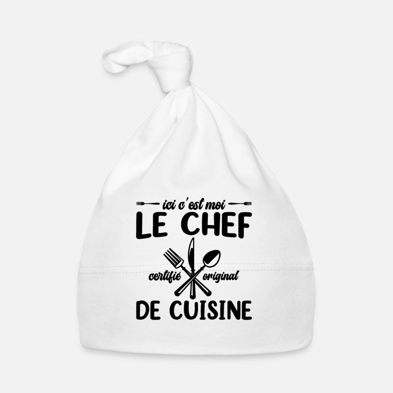 Ici C'est Moi Le Chef Cuisine Restaurant Cuisinier Bonnet bio Bébé