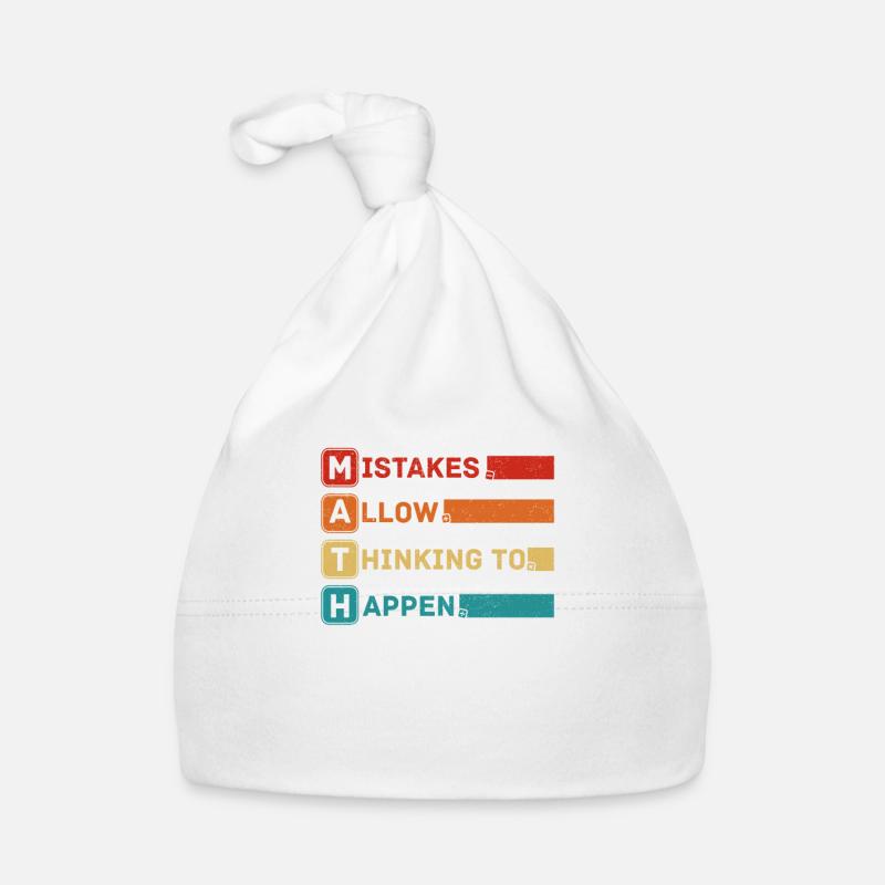 Meilleur Math Art Calcul Algèbre Math Geek Lover Fun - Bonnet bio Bébé - blanc