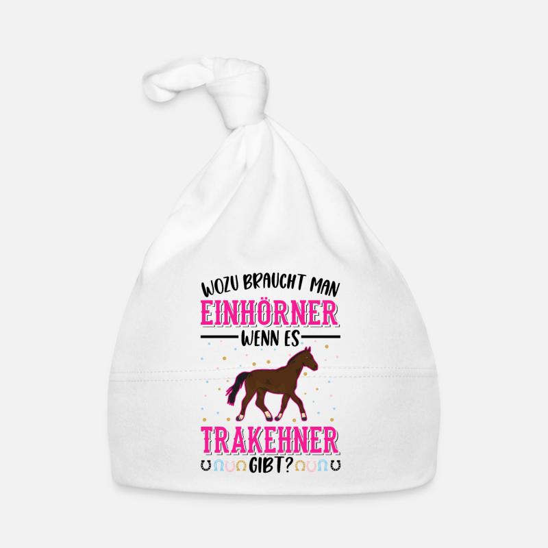 Trakehner Einhorn Trakehner Geschenk Baby Bio-Mütze