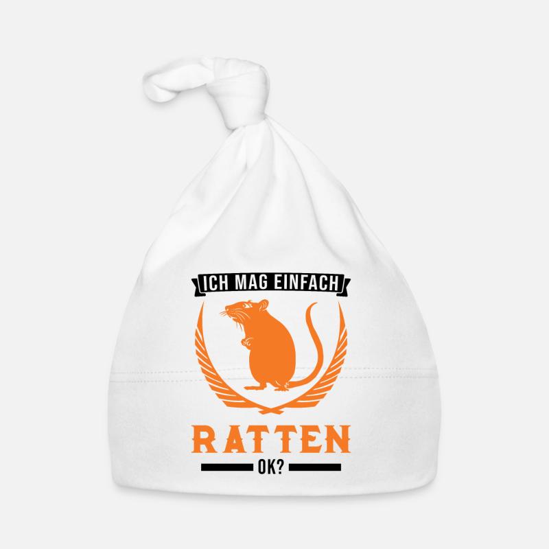 Ich mag einfach Ratten Geschenk Baby Bio-Mütze