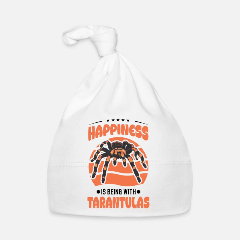 Happiness is being with Tarantulas Tarantula Organic Baby Cap