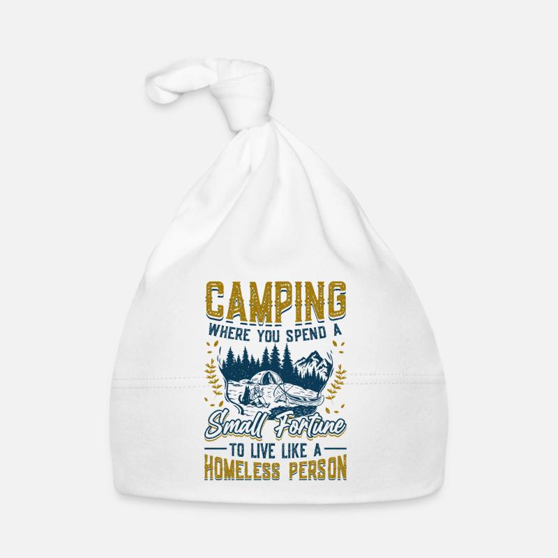Camping, spend a small fortune. Organic Baby Cap
