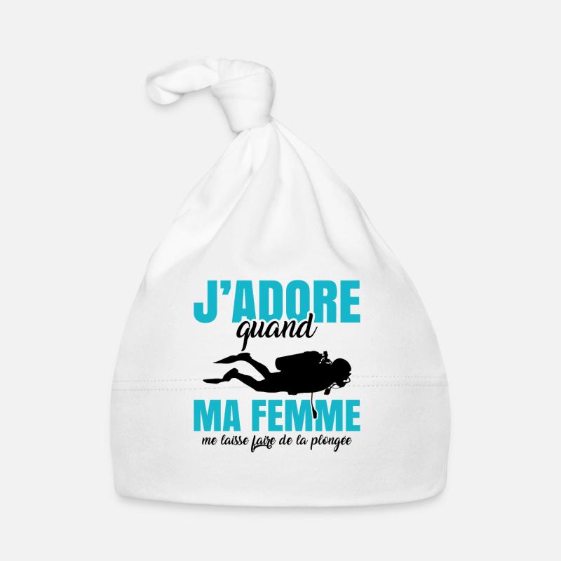 Sport Plongée Idée Cadeau Mer Vacances Hobby Apnée Bonnet bio Bébé