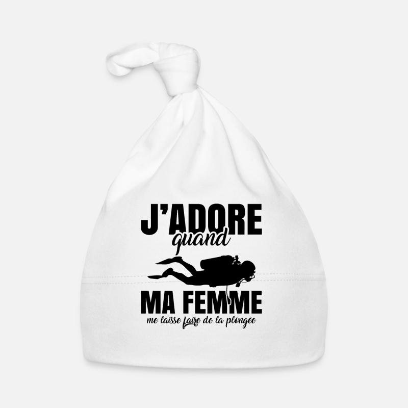 Sport Plongée Idée Cadeau Mer Vacances Hobby Apnée Bonnet bio Bébé