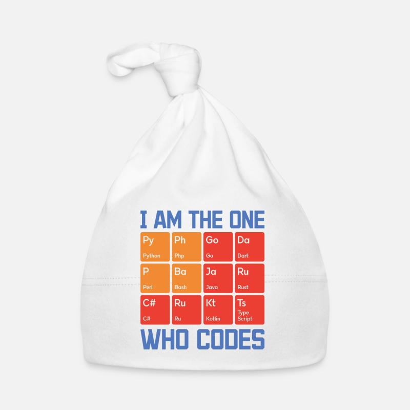 I Am The One Who Codes Programming Programmer Nerd Baby Bio-Mütze