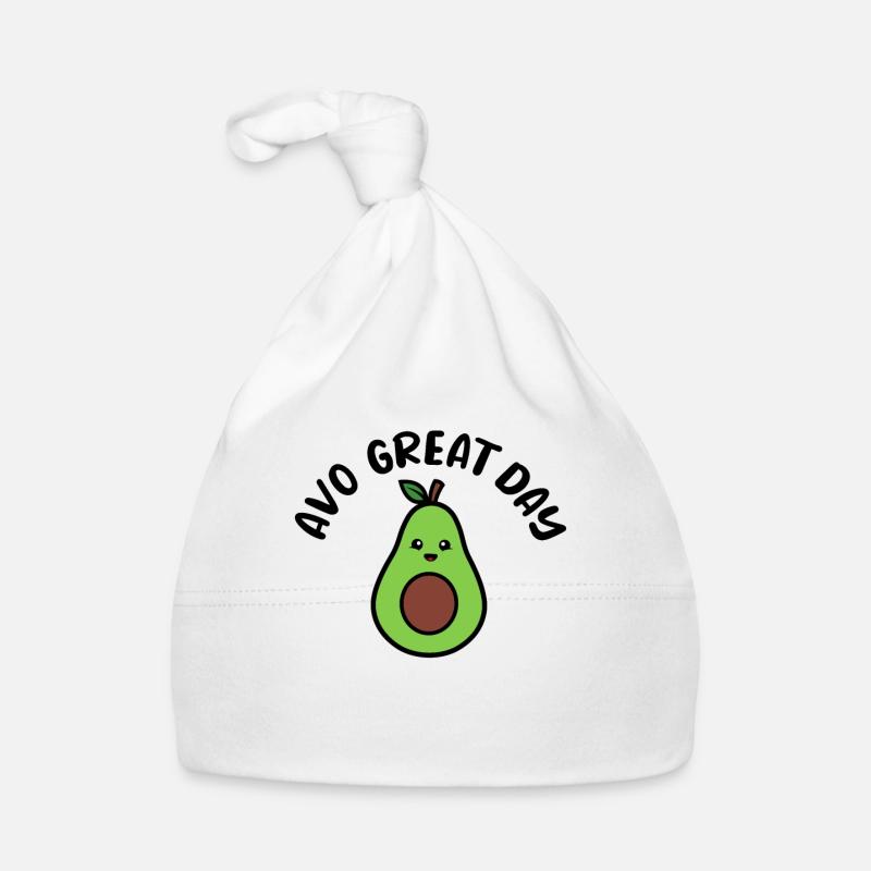 Avocat Végétalien Végétalien Végétarien Bonnet bio Bébé