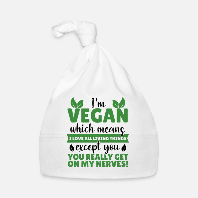 Funny Vegan Vegan Saying Gift Organic Baby Cap