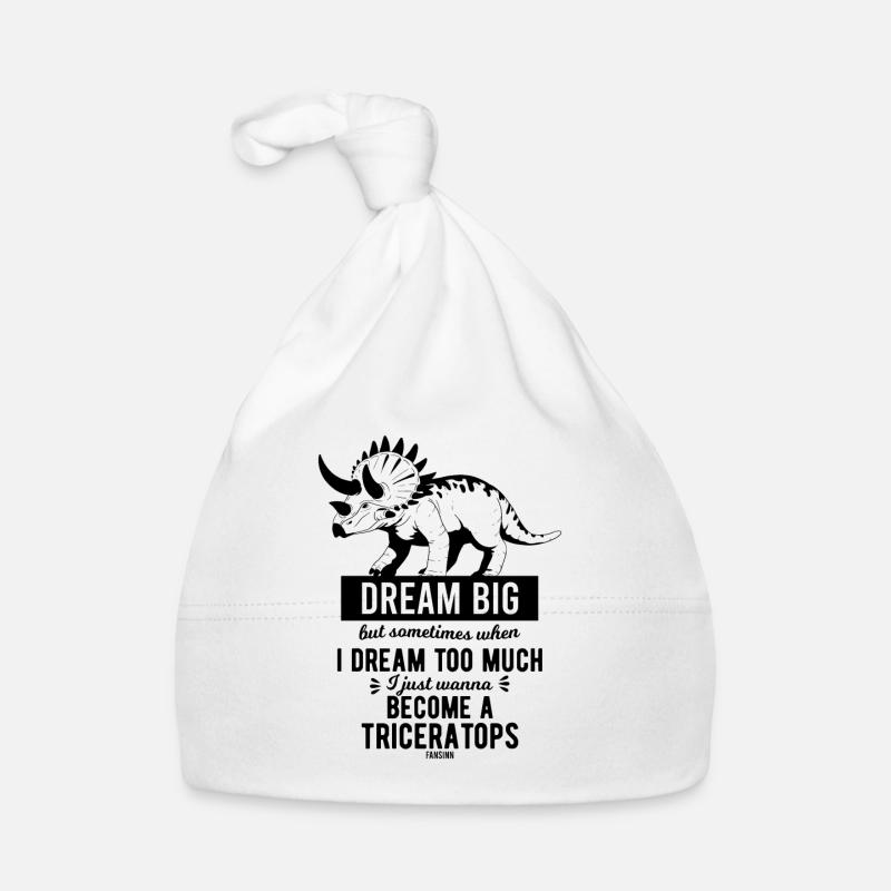 Triceratops Dino Spruch Kinder Baby Bio-Mütze