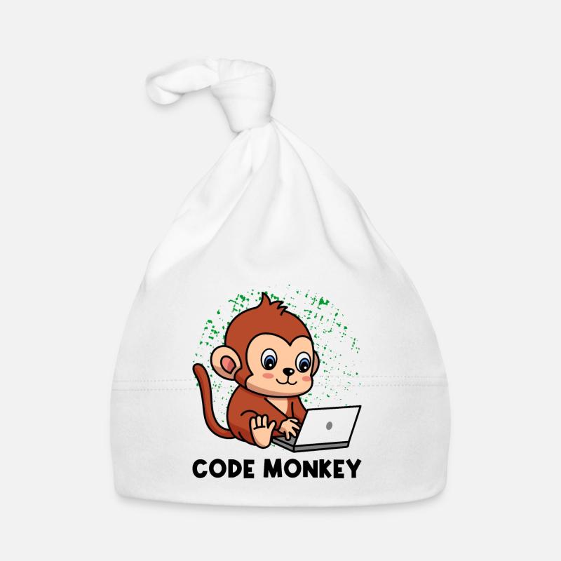 Code Monkey Programming Coder Computer Geek Develo Baby Bio-Mütze