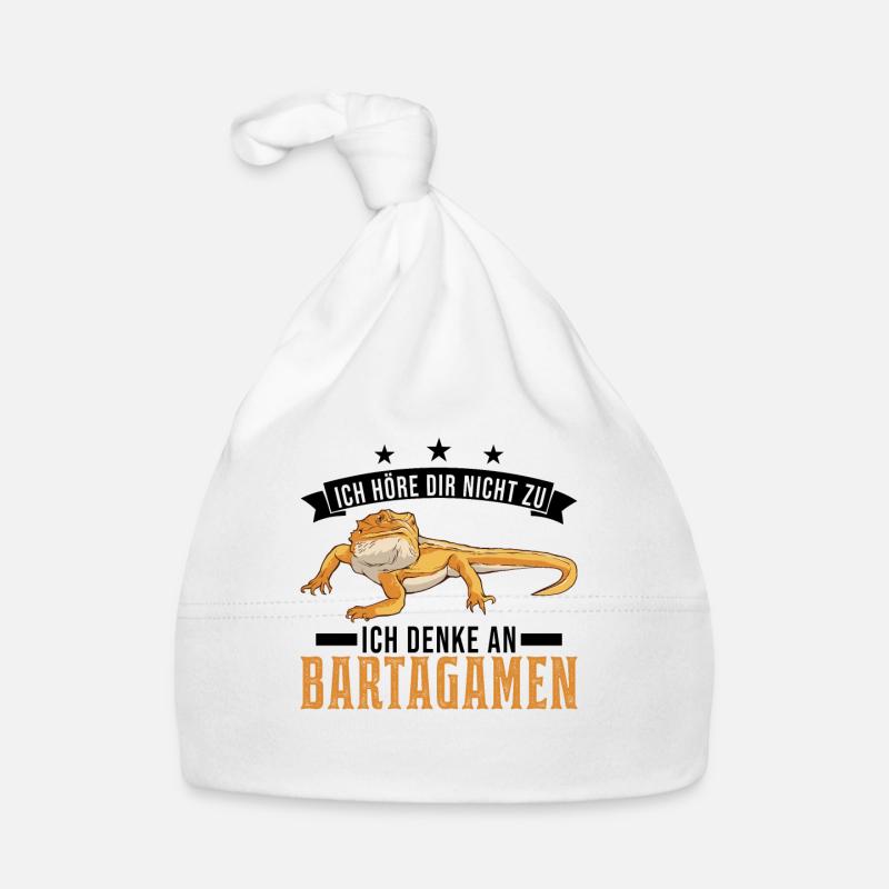 Ich höre dir nicht zu Ich denke an Bartagamen Baby Bio-Mütze
