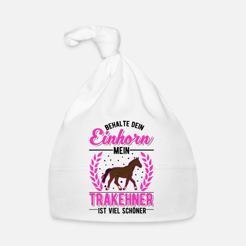 Trakehner Einhorn Trakehner Geschenk Baby Bio-Mütze