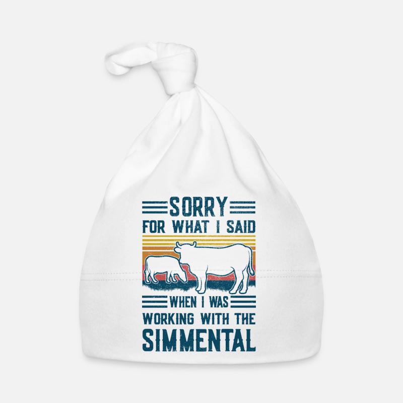 Désolé pour ce que j’ai dit Simmental Bonnet bio Bébé